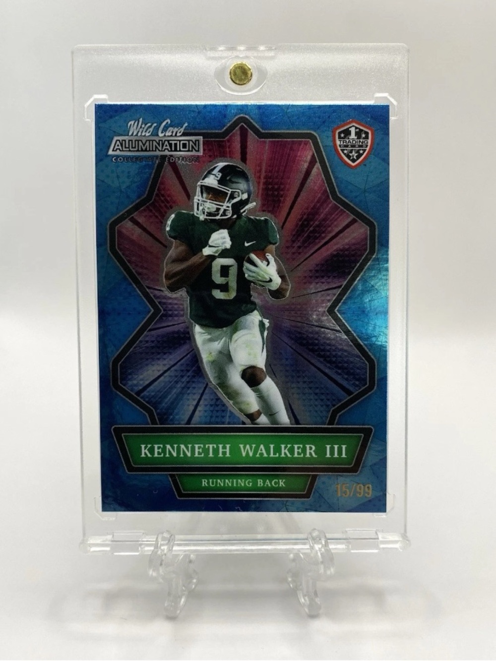 2021 Wild Card Alumination Kenneth Walker 15/99 - 1st Trading Card